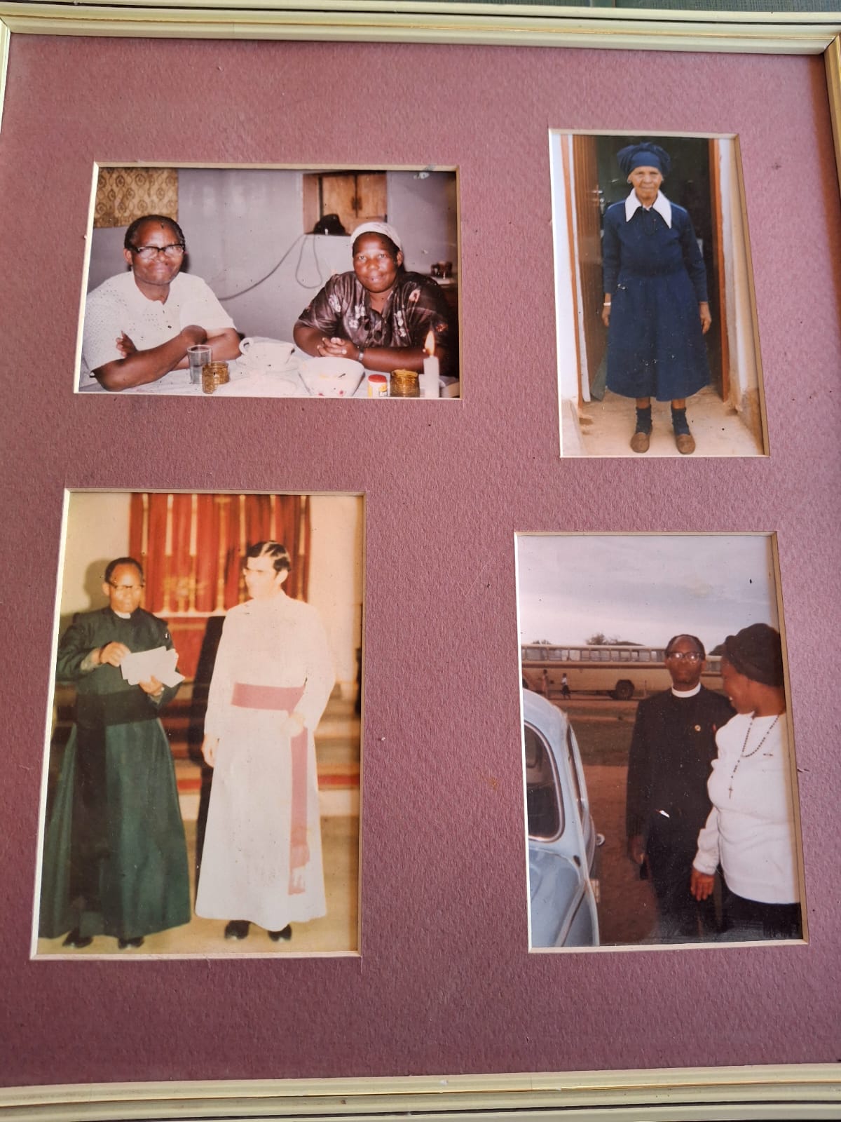 Portraits of Reverend Arch-deacon JL Manaswe and PM Manaswe through the years